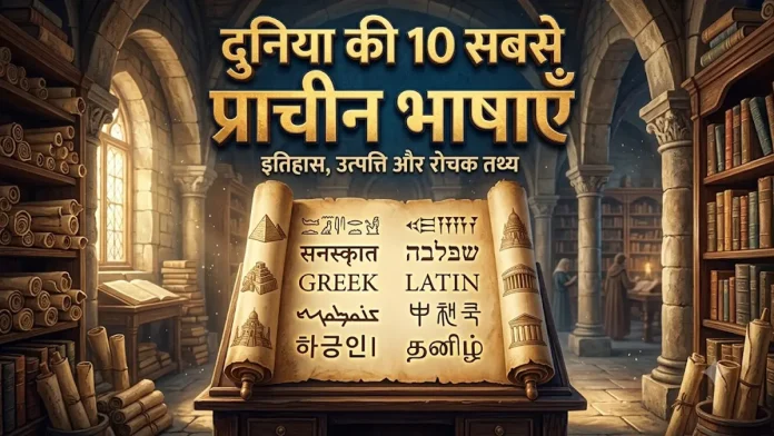 दुनिया की 10 सबसे प्राचीन भाषाओं की सूची और इतिहास