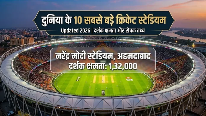 duniya ke 10 sabse bade cricket stadium - narendra modi stadium