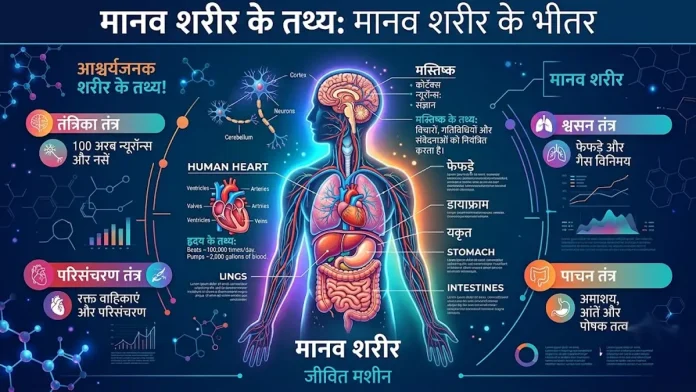manav sharir ke tathya