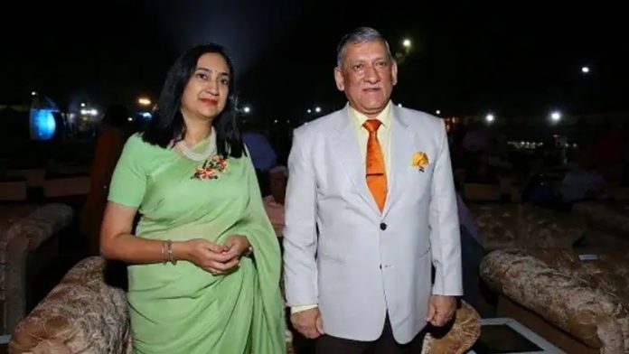 Bipin Rawat and Madhulika Rawat