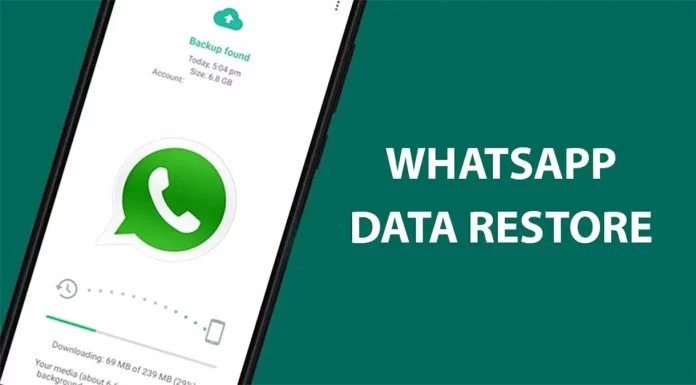 whatsapp data restore