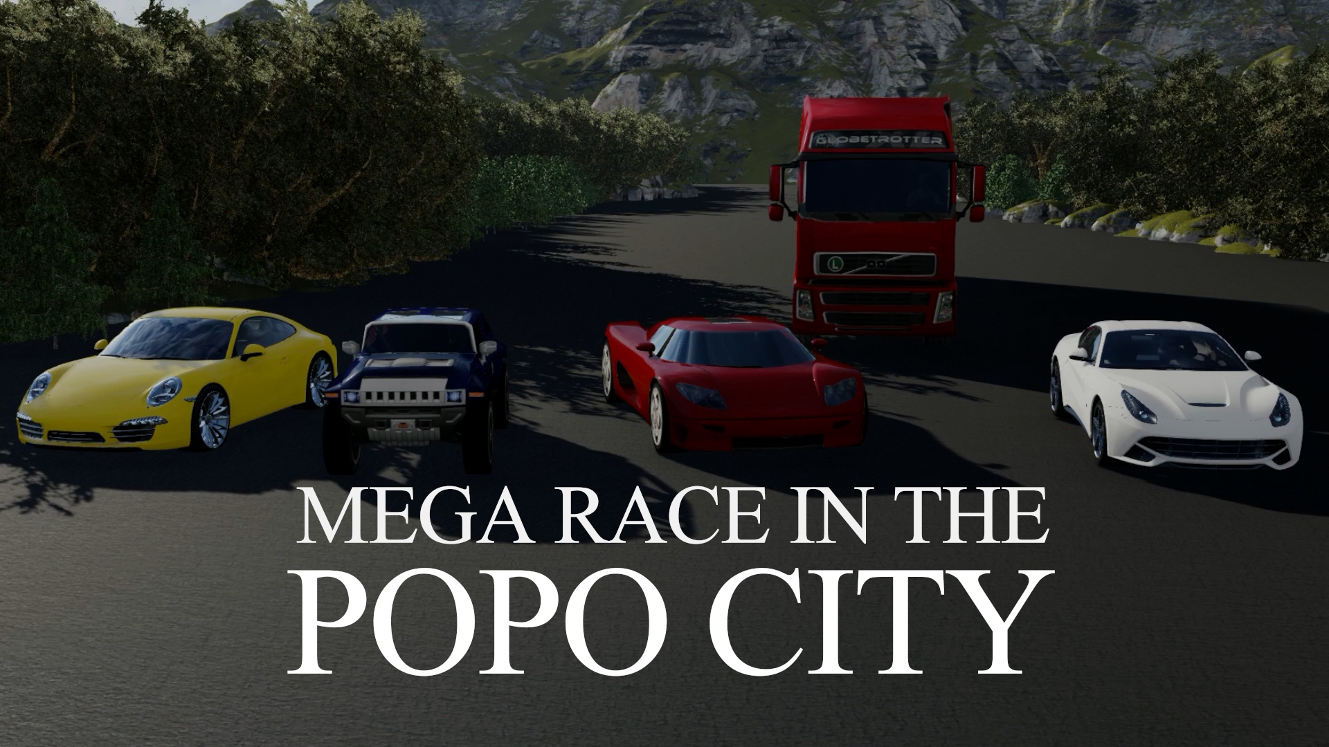 Cartoon Movie: Mega Race in the Popo City | 3D Movie in hindi