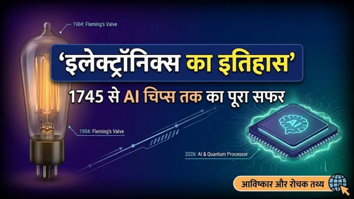 इलेक्ट्रॉनिक्स का आविष्कार किसने किया और इसका इतिहास वैक्यूम ट्यूब से माइक्रोचिप तक