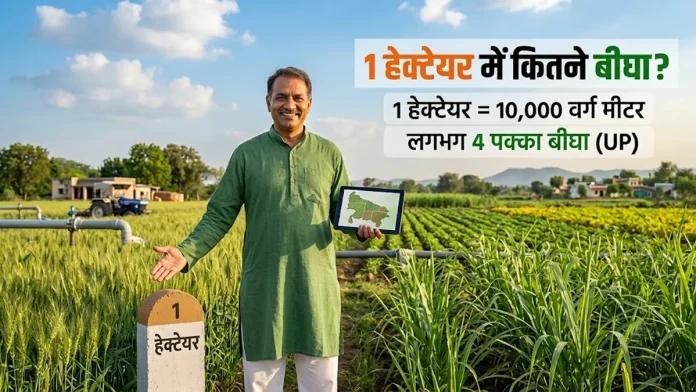 1 Hectare me Kitne Bigha Hote Hain