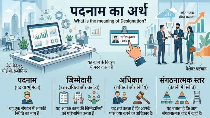 Designation meaning in hindi