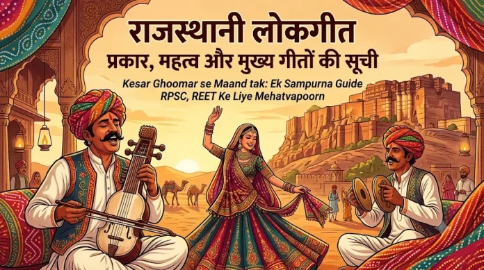 Rajasthani Lokgeet Prakar, Mahatva aur Mukhya Geet