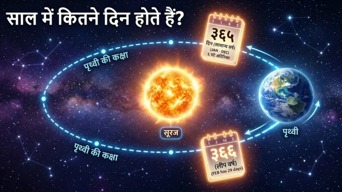 saal mein kitne din hote he leap year calculation