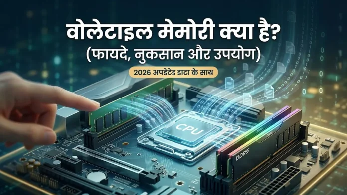 volatile memory kya hai fayde nuksan aur upyog
