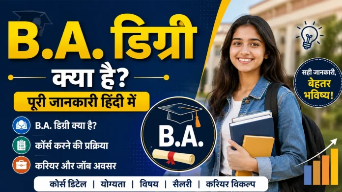 BA Course details in hindi