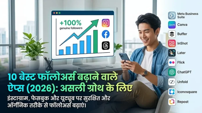 10 followers badhane wale apps