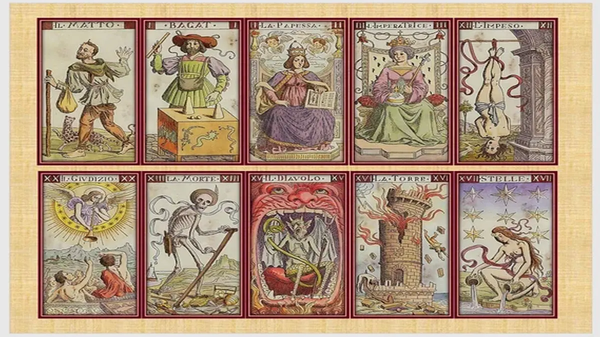 ancient tarot cards