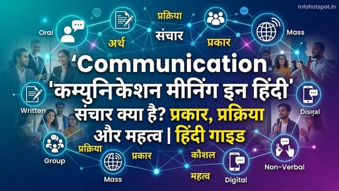 communication meaning in hindi