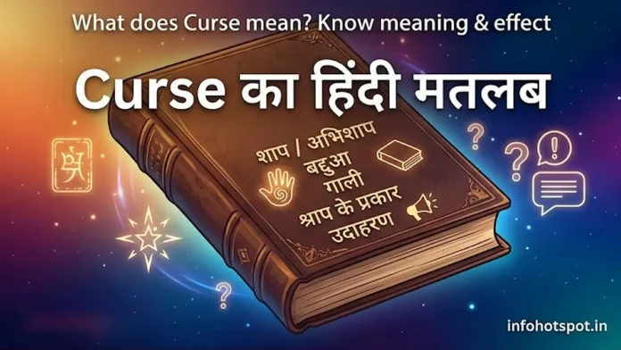 Curse meaning in Hindi complete guide illustration