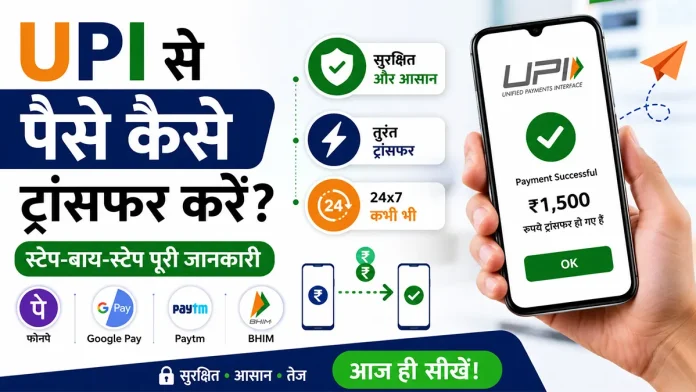 UPI से पैसे कैसे ट्रांसफर करें – आसान और सुरक्षित तरीका