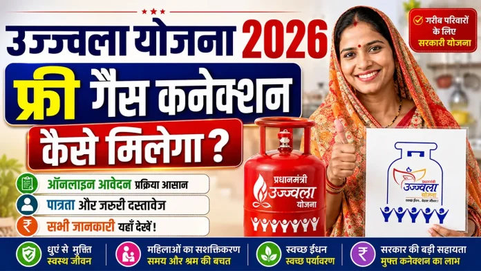 उज्ज्वला योजना 2025 के तहत फ्री गैस कनेक्शन पाने की जानकारी